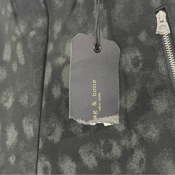 Rag & Bone NWT Leopard Print High Rise Ankle Skinny Pants Size 8 - Picture 4 of 11